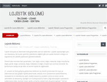 Tablet Screenshot of lojistikbolumu.com